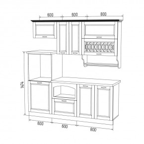 МИЛАНО Кухонный гарнитур 2,0 м Компоновка №3 в Асбесте - asbest.mebel24.online | фото 6