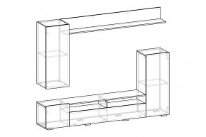 МИЯ Гостиная (ясень анкор светлый) в Асбесте - asbest.mebel24.online | фото 2