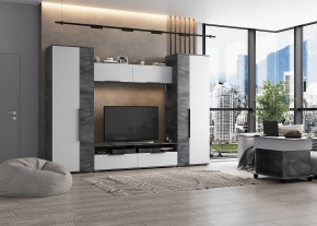 МОНИКА Гостиная (модульная) айрон рок в Асбесте - asbest.mebel24.online | фото 1