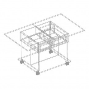 МОНИКА Стол журнальный раскладной в Асбесте - asbest.mebel24.online | фото 3