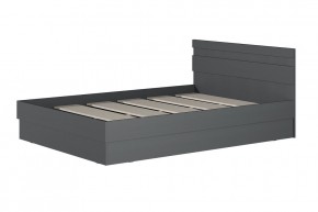 МС "Хилтон" Кровать 1,4 (графит) 1400*2000 в Асбесте - asbest.mebel24.online | фото
