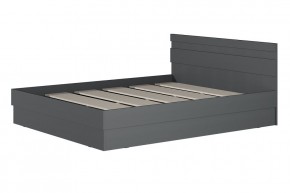 МС "Хилтон" Кровать 1,6 (графит) в Асбесте - asbest.mebel24.online | фото 2