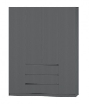 МС "Хилтон" Шкаф №1 1600 (Графит) в Асбесте - asbest.mebel24.online | фото 2