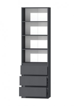 МС "Хилтон" Стеллаж (Графит) в Асбесте - asbest.mebel24.online | фото