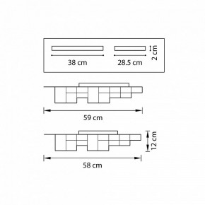 Накладной светильник Lightstar Favo LED 750121 в Асбесте - asbest.mebel24.online | фото 2