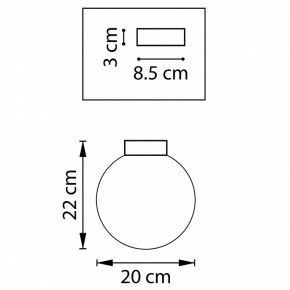 Накладной светильник Lightstar Globo 812021 в Асбесте - asbest.mebel24.online | фото 2