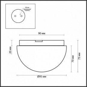 Накладной светильник Odeon Light Minkar 2443/1A в Асбесте - asbest.mebel24.online | фото 2