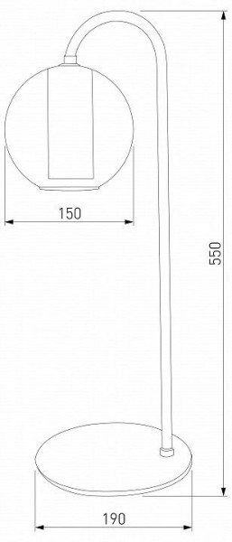 Настольная лампа декоративная Eurosvet Cobble 80508/1 дымчатый в Асбесте - asbest.mebel24.online | фото 2