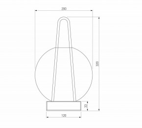 Настольная лампа декоративная Eurosvet Frasco 80507/1 черный в Асбесте - asbest.mebel24.online | фото 3