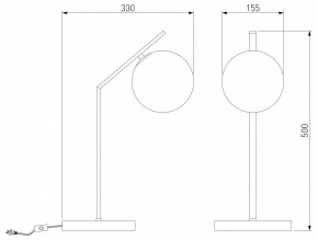 Настольная лампа декоративная Eurosvet Shape 01213/1 хром в Асбесте - asbest.mebel24.online | фото 3