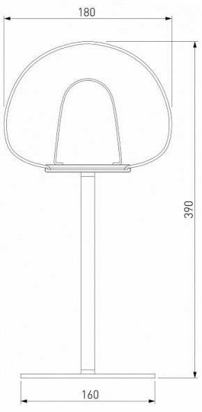 Настольная лампа декоративная Eurosvet Twice 90326/1 черный в Асбесте - asbest.mebel24.online | фото 2