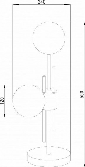 Настольная лампа декоративная Eurosvet Volver 01383/2 латунь в Асбесте - asbest.mebel24.online | фото 4