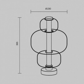 Настольная лампа декоративная Maytoni Atmos MOD364TL-L15B3K в Асбесте - asbest.mebel24.online | фото 5