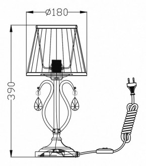 Настольная лампа декоративная Maytoni Brionia ARM172-01-G в Асбесте - asbest.mebel24.online | фото 2