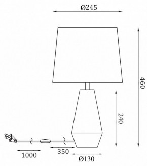 Настольная лампа декоративная Maytoni Calvin Table Z181-TL-01-W в Асбесте - asbest.mebel24.online | фото 2