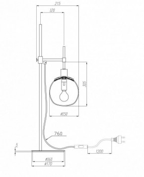 Настольная лампа декоративная Maytoni Erich MOD221-TL-01-G в Асбесте - asbest.mebel24.online | фото 3