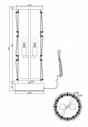 Настольная лампа декоративная Maytoni Puntes MOD043TL-02CH в Асбесте - asbest.mebel24.online | фото 4