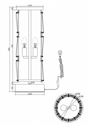 Настольная лампа декоративная Maytoni Puntes MOD043TL-02G в Асбесте - asbest.mebel24.online | фото 3