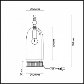 Настольная лампа декоративная Odeon Light Bell 4892/1T в Асбесте - asbest.mebel24.online | фото 6