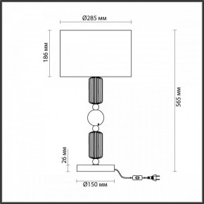 Настольная лампа декоративная Odeon Light Candy 4861/1T в Асбесте - asbest.mebel24.online | фото 4