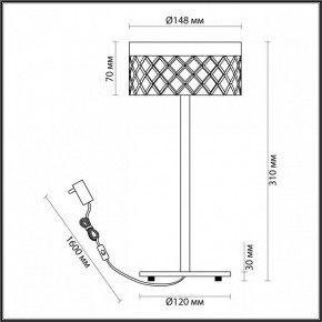 Настольная лампа декоративная Odeon Light Fivre 5032/7TL в Асбесте - asbest.mebel24.online | фото 5