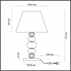 Настольная лампа декоративная Odeon Light Sochi 4896/1T в Асбесте - asbest.mebel24.online | фото 4