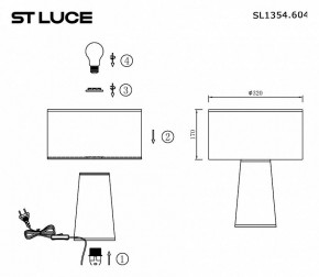 Настольная лампа декоративная ST-Luce Jackie SL1354.604.01 в Асбесте - asbest.mebel24.online | фото 5