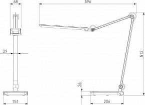 Настольная лампа офисная Elektrostandard Great a065290 в Асбесте - asbest.mebel24.online | фото 4