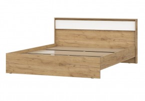 НЕКСТ 1 Кровать двойная (1.6х2.0) Дуб Золотой/Белый в Асбесте - asbest.mebel24.online | фото