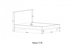 НИЛЬС - 7.16 Кровать с ортопедом 1600 в Асбесте - asbest.mebel24.online | фото 2