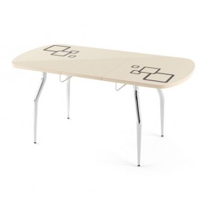 Обеденный раздвижной стол Бриз с фотопечатью Лайм R156 в Асбесте - asbest.mebel24.online | фото 1