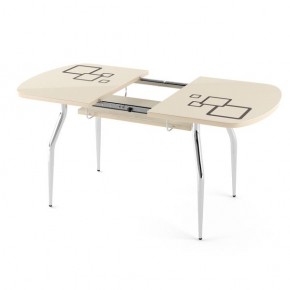 Обеденный раздвижной стол Бриз с фотопечатью Лайм R156 в Асбесте - asbest.mebel24.online | фото 2