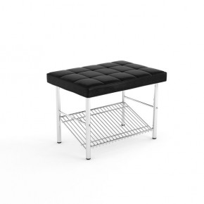 Обувница разборная малая квадрат Кристалл черный-040 в Асбесте - asbest.mebel24.online | фото