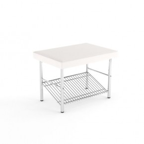 Обувница разборная малая высокая Кристалл белый-010 в Асбесте - asbest.mebel24.online | фото