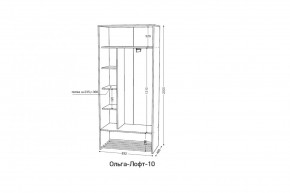 ОЛЬГА-ЛОФТ 10 Шкаф-купе с зеркалом в Асбесте - asbest.mebel24.online | фото 2