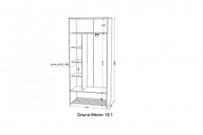 ОЛЬГА-МИЛК 10.1 Шкаф-купе без зеркала в Асбесте - asbest.mebel24.online | фото 2