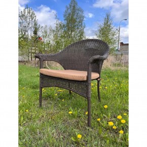 Плетеное кресло LV-140B-Brown с подушкой в комплекте в Асбесте - asbest.mebel24.online | фото 2