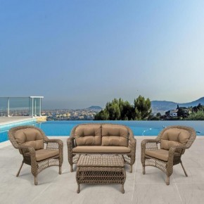 Плетеный комплект для отдыха LV-520BB Beige/Beige в Асбесте - asbest.mebel24.online | фото 2