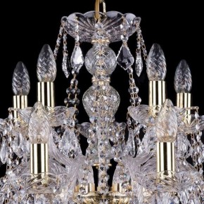 Подвесная люстра Bohemia Ivele Crystal 1411 1411/10+5/240/G/Leafs в Асбесте - asbest.mebel24.online | фото 4