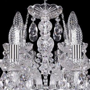 Подвесная люстра Bohemia Ivele Crystal 1411 1411/8+4/195/Ni в Асбесте - asbest.mebel24.online | фото 4