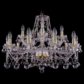Подвесная люстра Bohemia Ivele Crystal 1413 1413/10+5/300/G/Balls в Асбесте - asbest.mebel24.online | фото