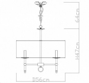 Подвесная люстра Divinare Candela 1162/01 LM-5 в Асбесте - asbest.mebel24.online | фото 4