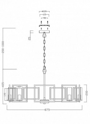 Подвесная люстра Maytoni Bowi H009PL-08G в Асбесте - asbest.mebel24.online | фото 4