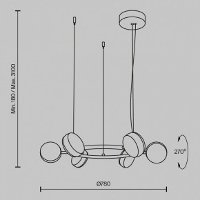 Подвесная люстра Maytoni Mind MOD299PL-L60BC3K в Асбесте - asbest.mebel24.online | фото 4