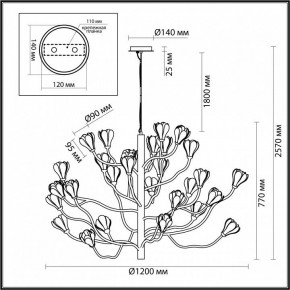 Подвесная люстра Odeon Light Gardi 5090/30 в Асбесте - asbest.mebel24.online | фото 2