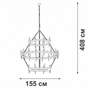 Подвесная люстра Vitaluce V1872 V1872-7/16+8+8 в Асбесте - asbest.mebel24.online | фото 3