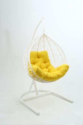 Подвесное кресло Бароло (белый/желтый) в Асбесте - asbest.mebel24.online | фото