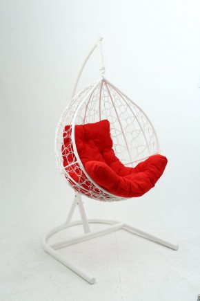 Подвесное кресло Бароло (белый/красный) в Асбесте - asbest.mebel24.online | фото