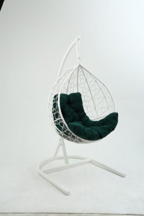 Подвесное кресло Бароло (белый/зеленый) в Асбесте - asbest.mebel24.online | фото