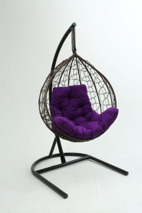Подвесное кресло Бароло (коричневый/фиолетовый) в Асбесте - asbest.mebel24.online | фото